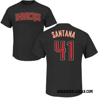 Black Men's Carlos Santana Arizona Diamondbacks Roster T-Shirt -