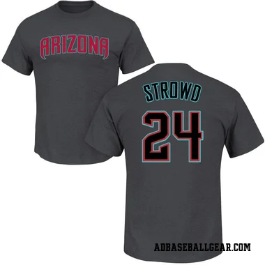 Charcoal Men's Kade Strowd Arizona Diamondbacks Roster T-Shirt -