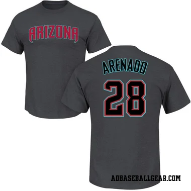 Charcoal Men's Nolan Arenado Arizona Diamondbacks Roster T-Shirt -