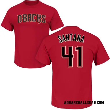 Men's Carlos Santana Arizona Diamondbacks Roster T-Shirt - Crimson
